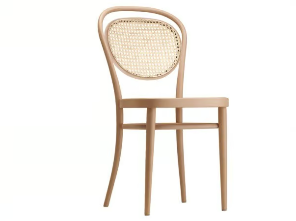 215 R - Wooden chair with seat and backrest in cane work by Thonet