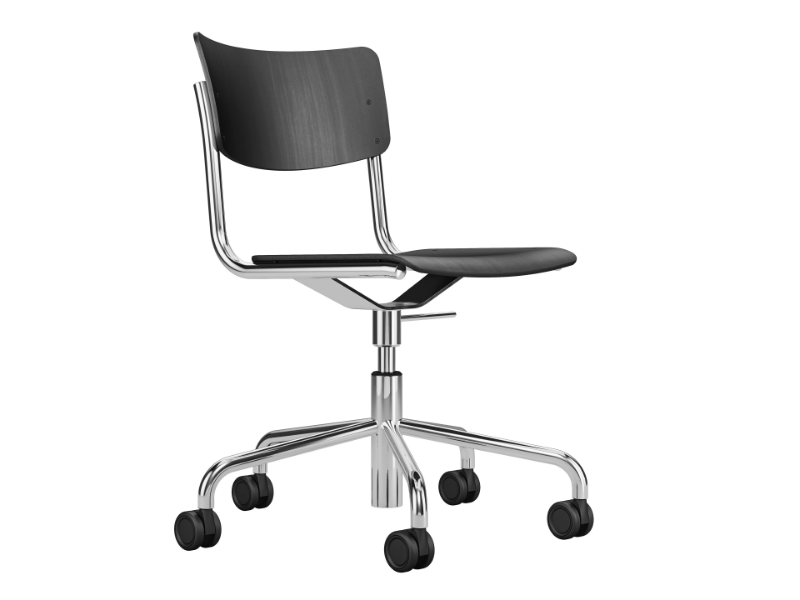 S 43 DR - Swivel chair with castors by Thonet