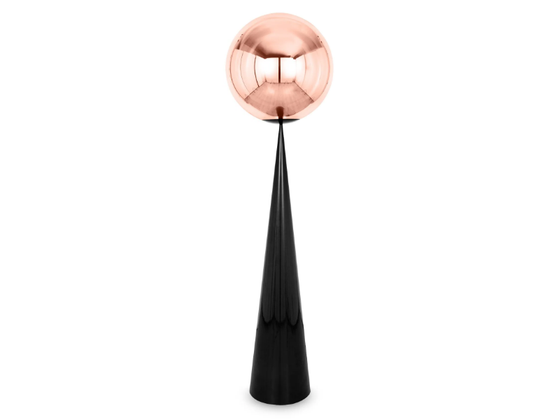 GLOBE CONE FAT - Metal and polycarbonate LED floor lamp by Tom Dixon