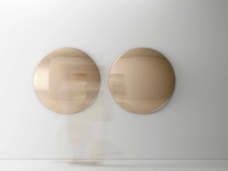 IRIS - Wall-mounted round mirror by Tonelli Design