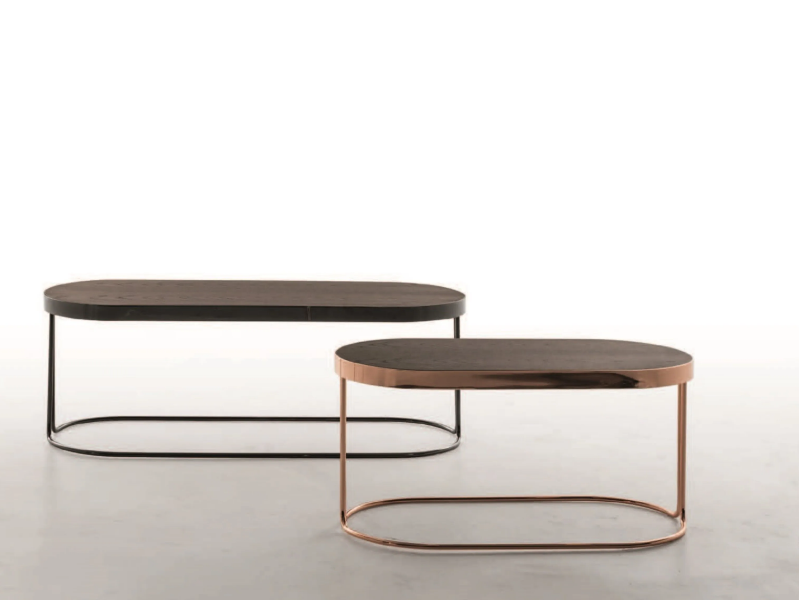 CORA - Oval coffee table for living room by Tonin Casa