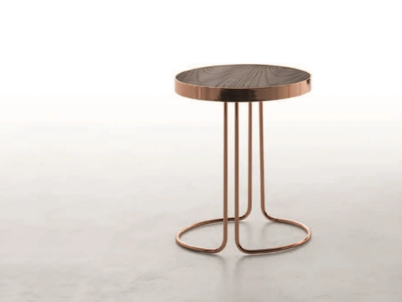 CORA - Round high side table by Tonin Casa