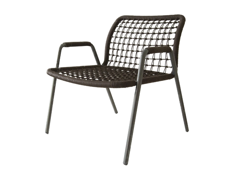 SAILOR - Stackable nautical rope armchair by Tonon