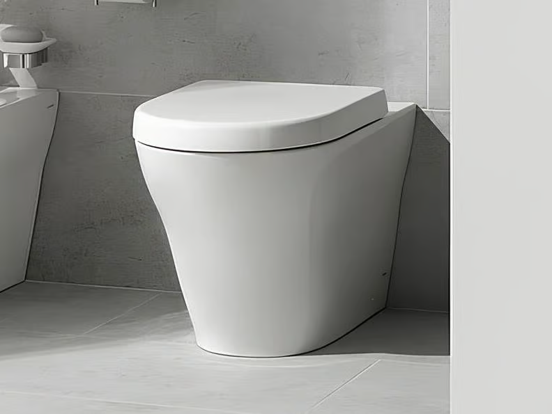 MH CW163Y - Floor mounted rimless ceramic toilet by TOTO