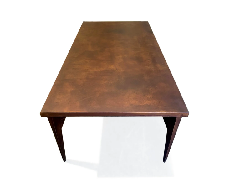 TREE X - Rectangular Corten™ table by TrackDesign