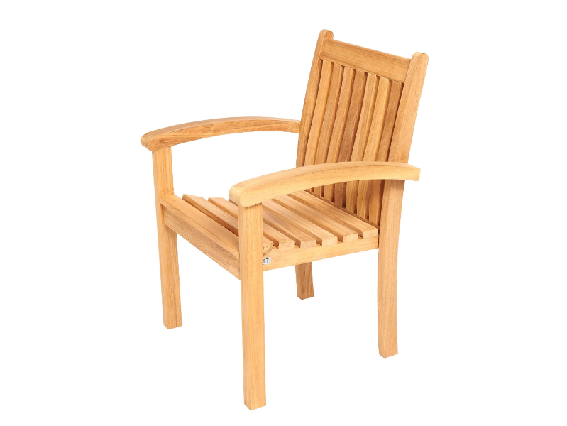 VICTORIA - Stackable teak garden chair by Traditional Teak