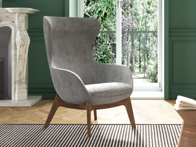 TAYLOR - Bergere armchair with armrests by Tremolada
