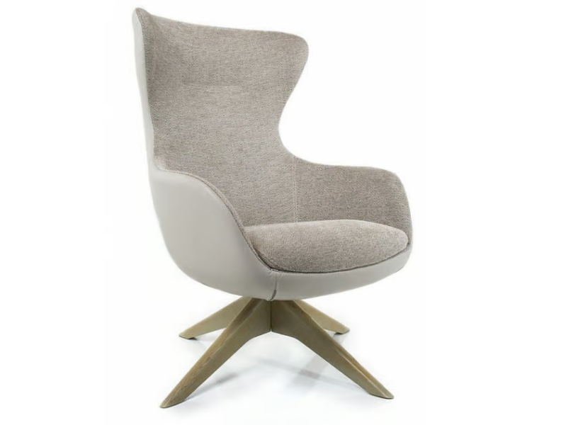 TAYLOR - Trestle-based bergere armchair with armrests by Tremolada