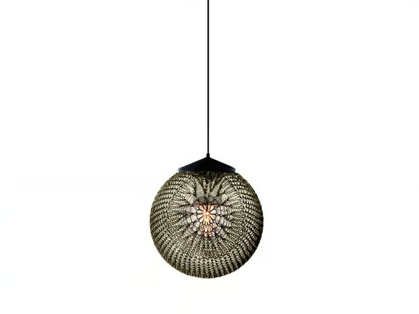 MADAME LATOQUE - Handmade polyethylene outdoor pendant lamp by TRIBÙ