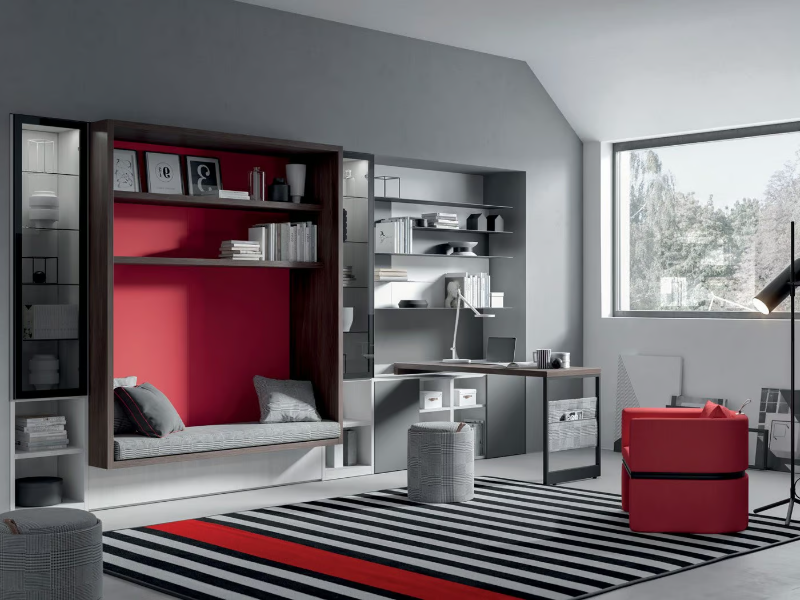 ALCOVA SYSTEM - CONFIGURATION 268 - Storage wall by TUMIDEI