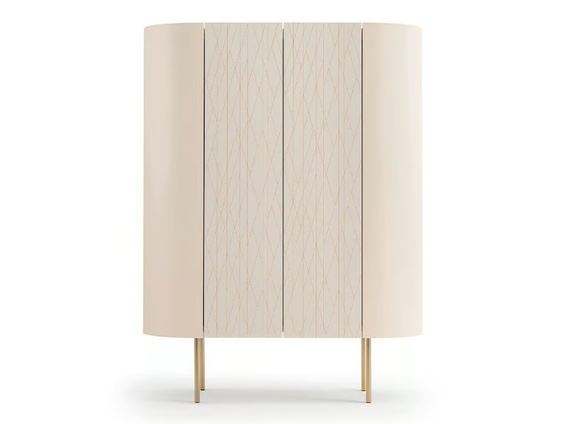 ROMA - Wooden highboard with doors by Turri