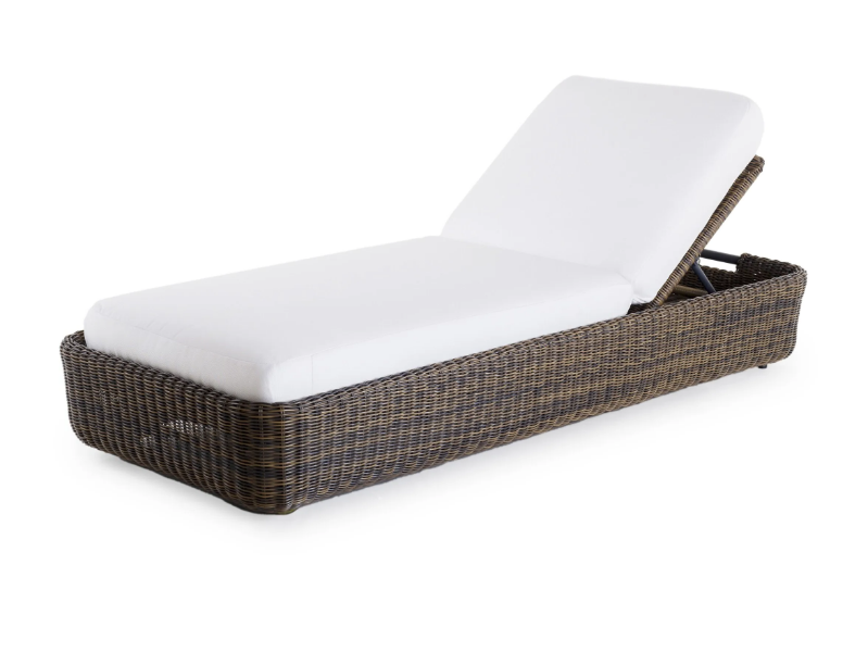 AGORÀ - Recliner WaProLace® sun lounger by Unopiù