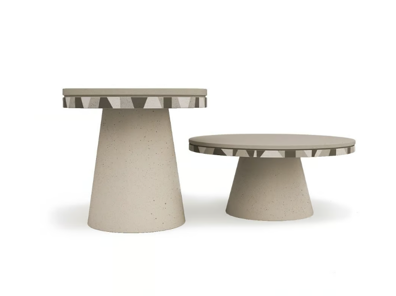 DJEMBE - Concrete coffee table by URBI et ORBI