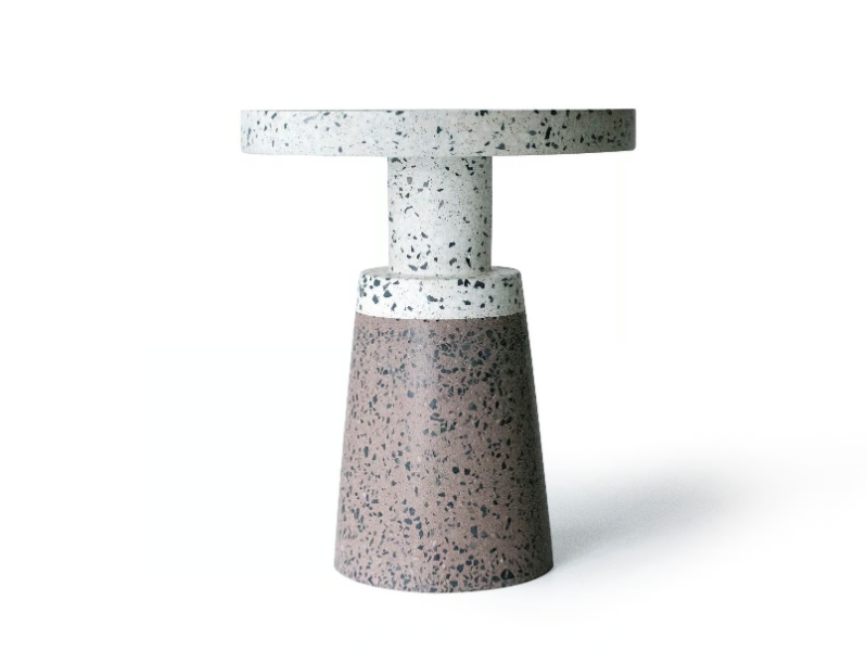 TERRA INCOGNITA - Round concrete coffee table by URBI et ORBI
