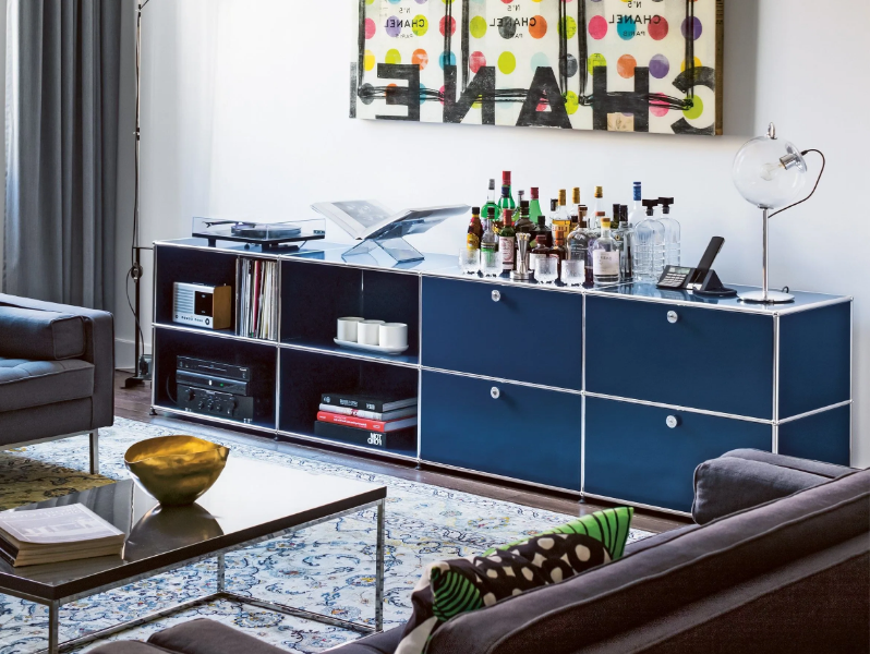 USM HALLER SIDEBOARD FOR LIVING ROOM - Modular sideboard with drawers by USM