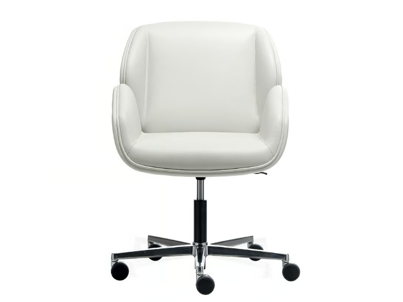 SUONI GUEST - Swivel upholstered easy chair with castors by VAGHI