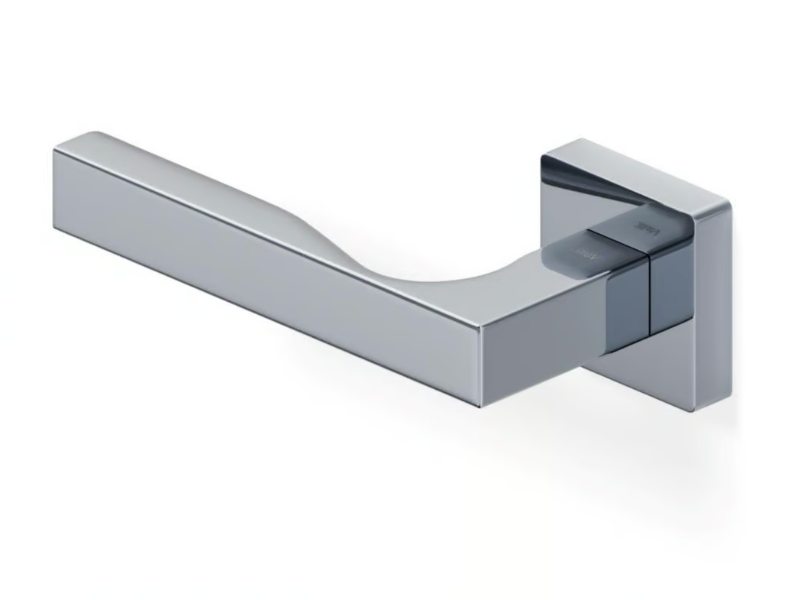 H 364 MB - Brass door handle on rose by Valli