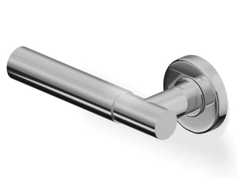 H5015 K2 - Stainless steel door handle on rose by Valli