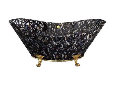 BLACK COSMIC - Freestanding stone bathtub by Valmori
