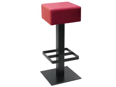 SPRITZ-BORG - High Eco-leather stool with footrest by Vela Arredamenti