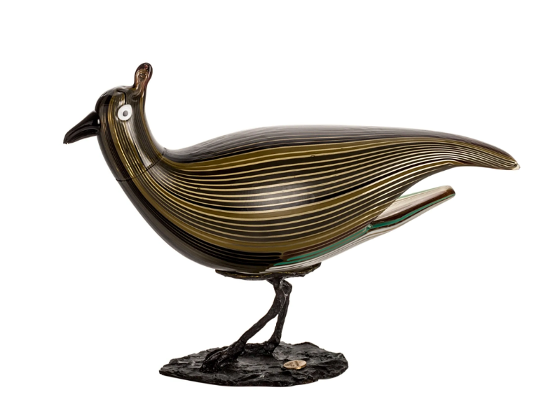 PAVONCELLA - Blown glass decorative object by VENINI