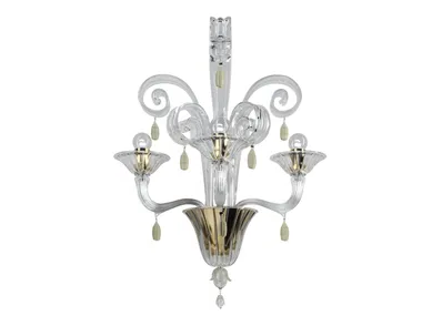 VITTORIALE - Blown glass wall lamp by VENINI