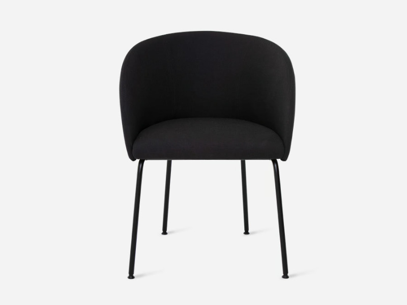 CISTELL ORIGINAL - Upholstered chair covered in fabric with metal legs by Vergés