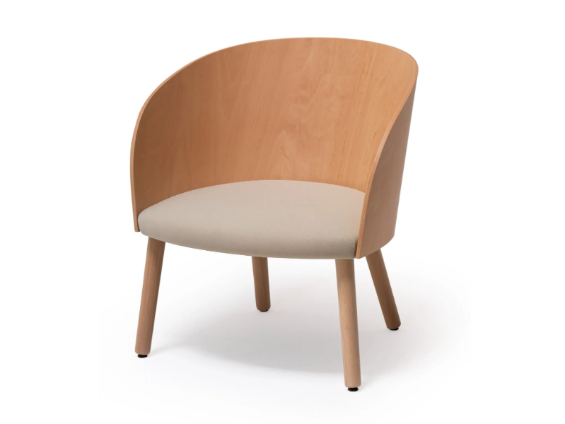 CISTELL ORIGINAL - Wooden easy chair with armrests by Vergés