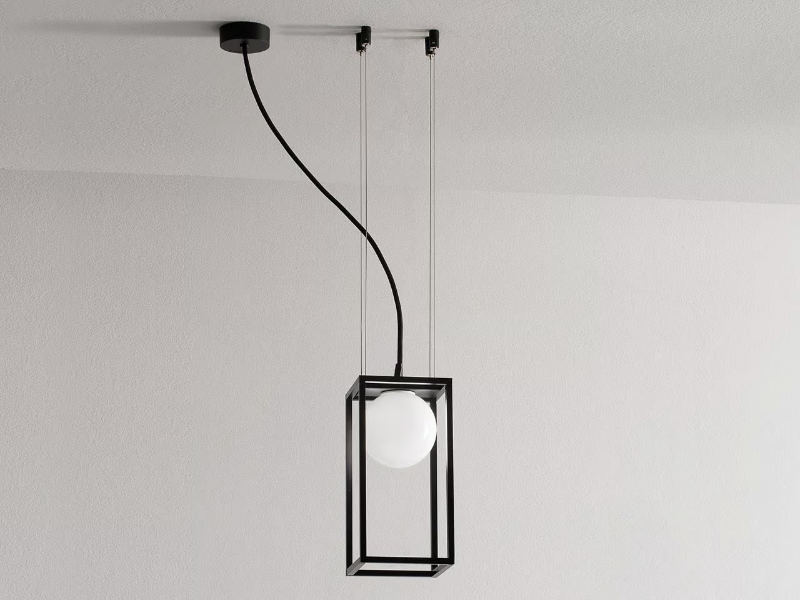 MULTIPLO - LED glass and steel pendant lamp by Vesoi
