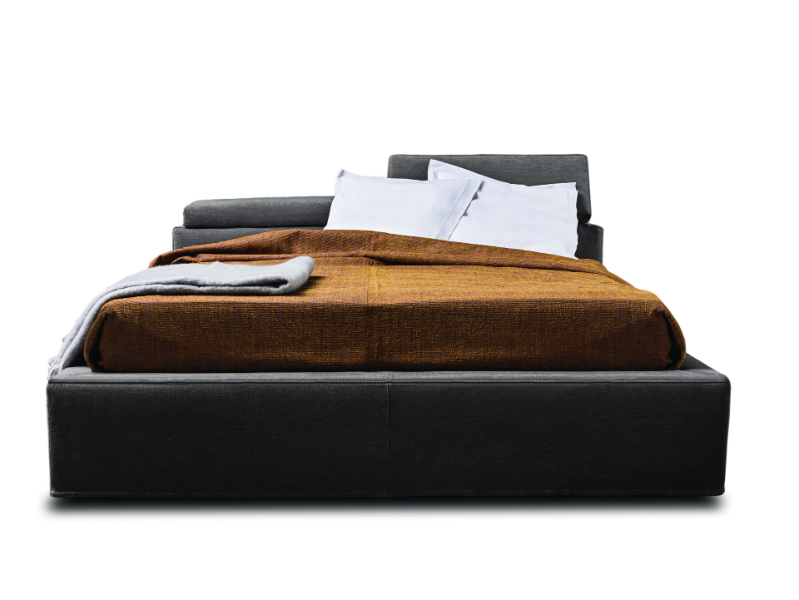 5300 OPEN - Fabric or leather storage bed by Vibieffe