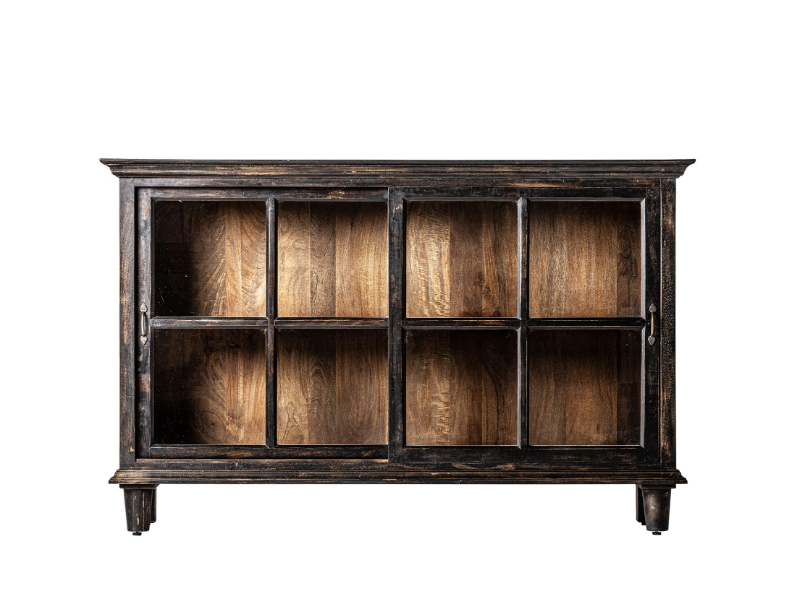 BACKLNYN - Wood and glass sideboard with sliding doors by Vical Home