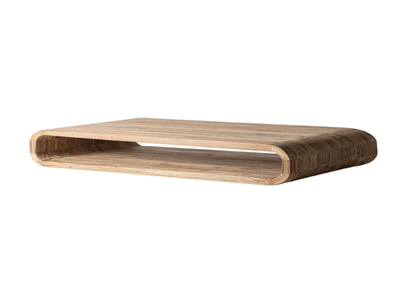 CORBA - Rectangular low wooden coffee table by Vical Home