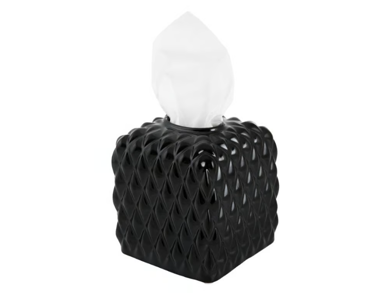 BLACK TIE - Countertop porcelain hand towel dispenser by VILLARI