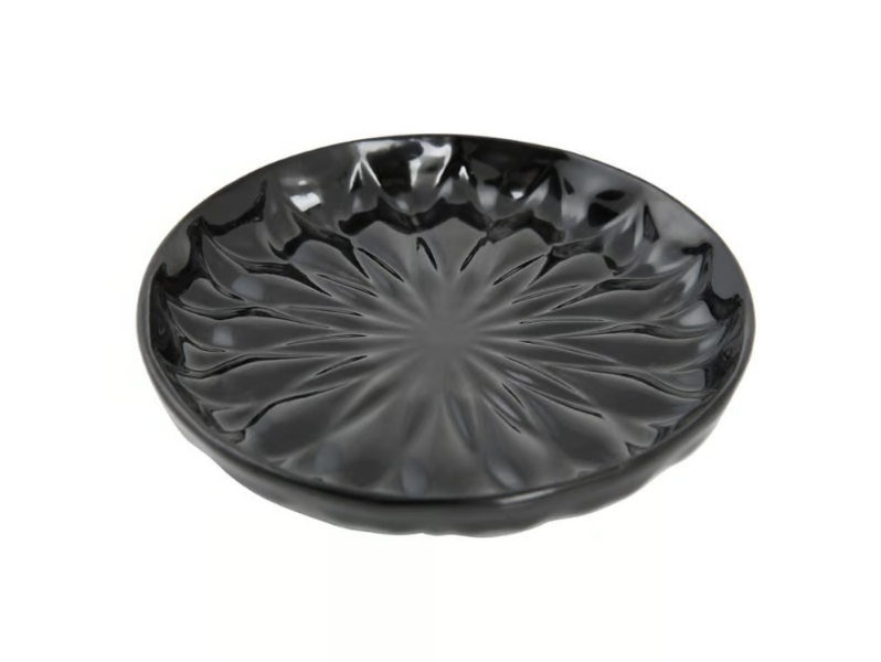 BLACK TIE - Countertop porcelain soap dish by VILLARI