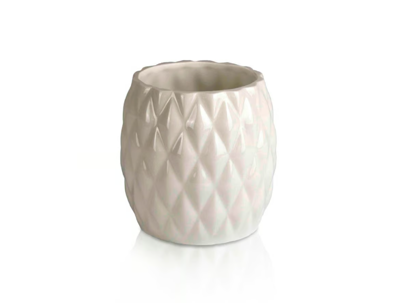 BLACK TIE - Countertop porcelain toothbrush holder by VILLARI