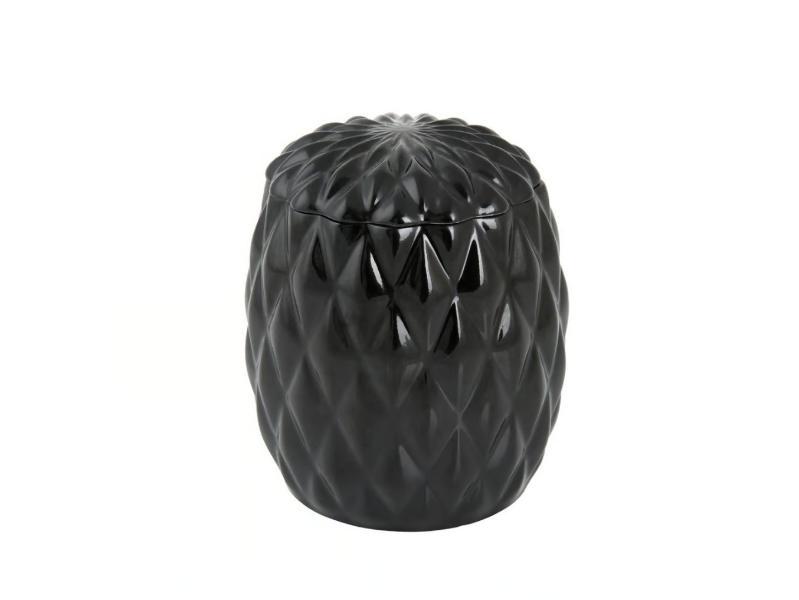 BLACK TIE - Porcelain cotton box by VILLARI