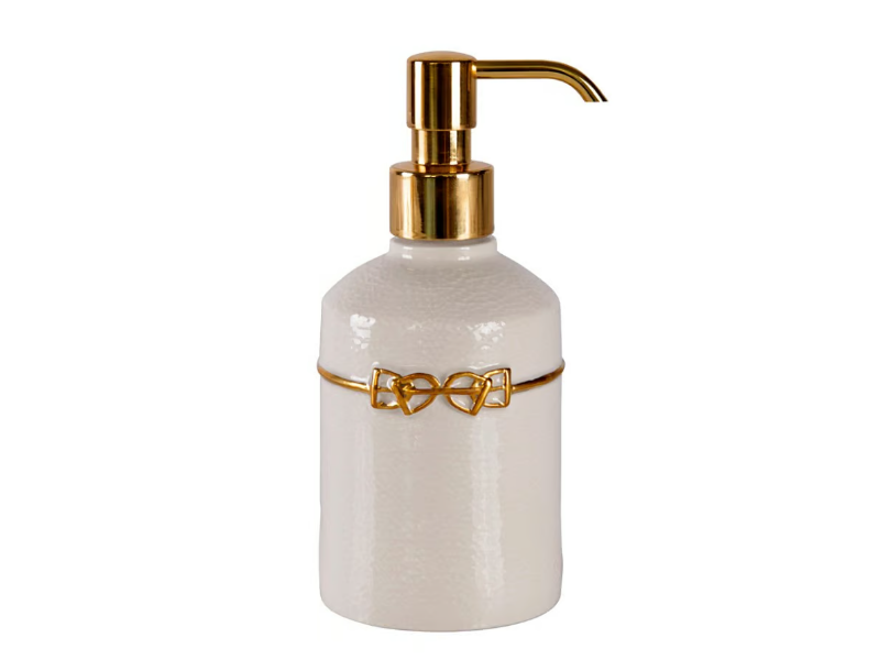 DRESSAGE - Porcelain Bathroom soap dispenser by VILLARI