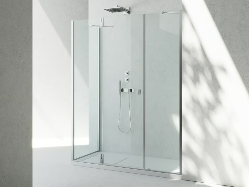 SUPERSINTESI XM+XG - Glass shower cabin with hinged door by VISMARAVETRO