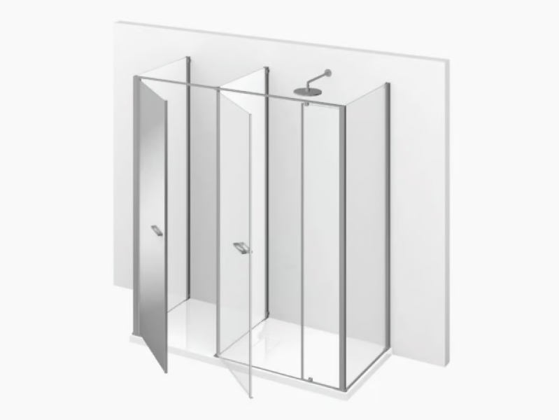 TWIN T25 - Shower cabin with storage container by VISMARAVETRO