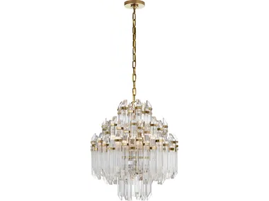 ADELE FOUR-TIER WATERFALL - Brass chandelier by Visual Comfort Europe
