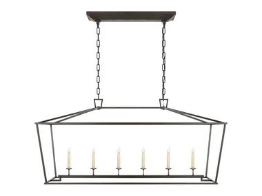 DARLANA LINEAR LANTERN - Metal pendant lamp by Visual Comfort Europe