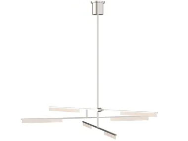 KLEE - 6-Light Chandelier in Polished Nickel by Visual Comfort Europe