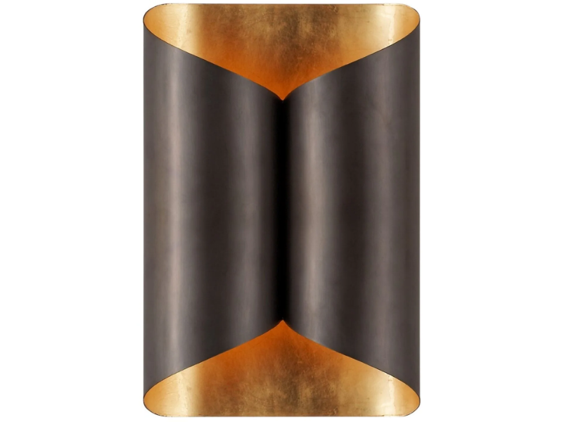 SELFOSS - Sconce in Bronze with Gild Interior by Visual Comfort Europe