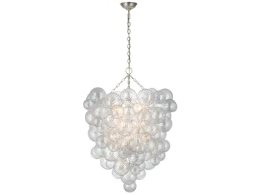 TALIA - Grande Entry Chandelier in Burnished Silver Leaf by Visual Comfort Europe