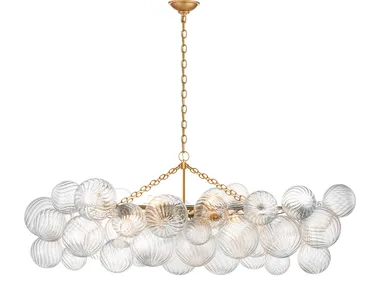 Talia - Medium Linear Chandelier in Gild with Clear Glass by Visual Comfort Europe