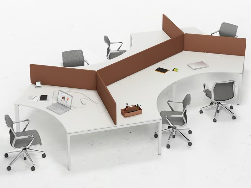 WORKIT - Sectional multiple office desk by Vitra