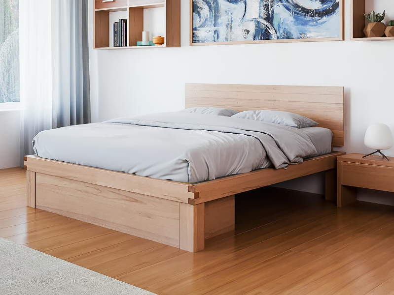 LICHENE - Tatami solid wood storage bed by Vivere Zen