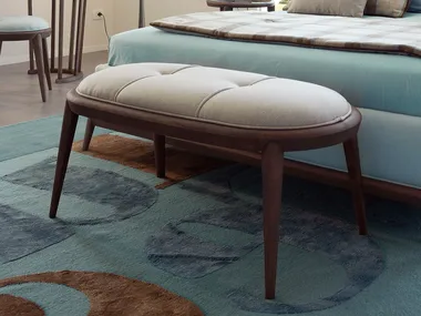 CONTEMPORARY LIVING - Upholstered fabric bench by VOLPI