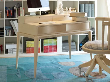 CONTEMPORARY LIVING - Wooden secretary desk with drawers by VOLPI