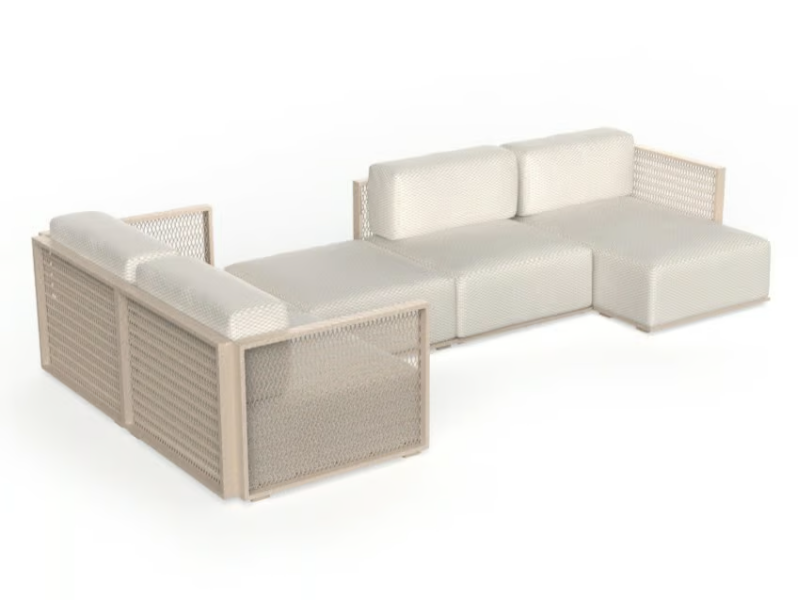 THE FACTORY - Modular aluminium garden sofa by VONDOM